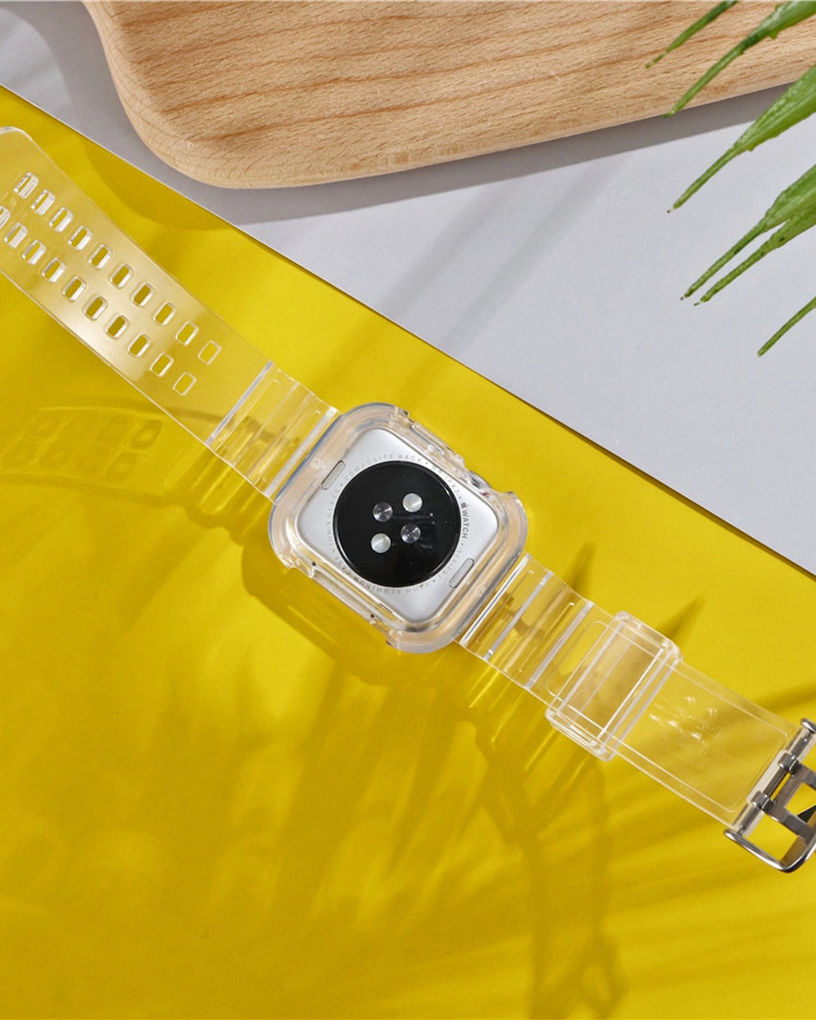 Transparent Silicone Apple Watch Strap & Case for Series 6 - Etsy