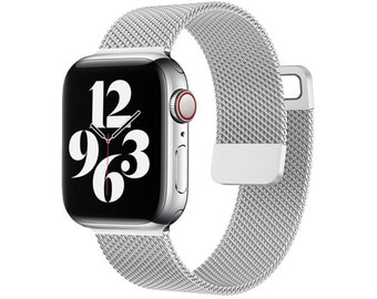 Metal Mesh Apple Watch Strap with Magnetic Loop, For iWatch Series 3, 4, 5, 6, SE