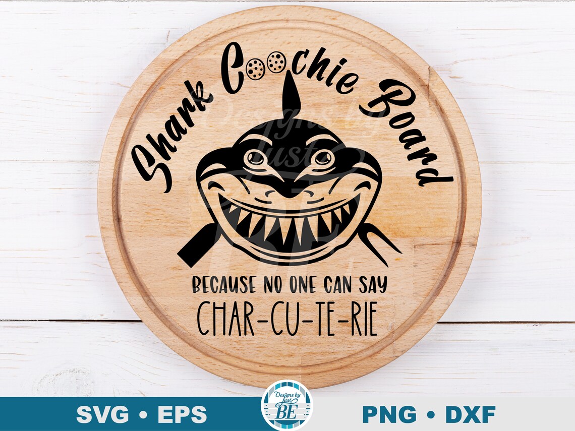 Shark Coochie Board SVG Charcuterie SVG Because No One Can - Etsy