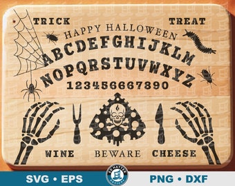 Tabla de Ouija para Halloween (SVG) (archivo de corte digital)