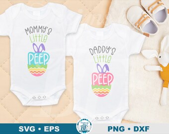 Mono de Pascua Little Peep SVG • Regalo para bebé (Descarga digital)