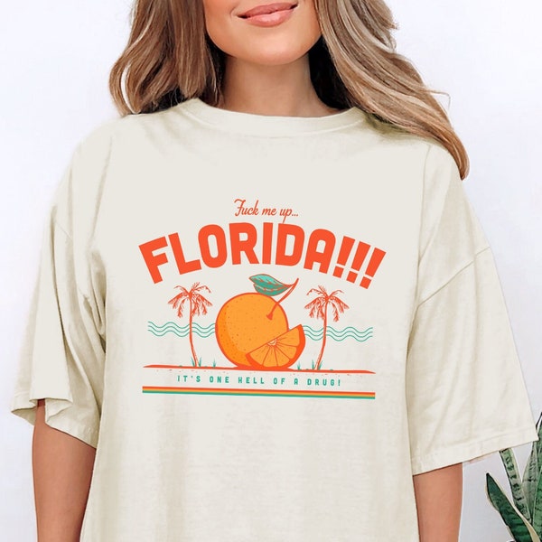 Florida!!! Comfort Colors Tee Shirt, Colorful Aesthetic Graphic Tee, Unisex Comfort Color T-Shirt