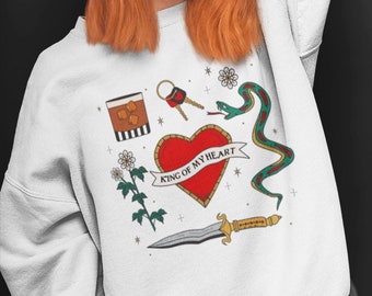 Reputation Tattoo Flash Inspired Sweatshirt, Cozy Crewneck