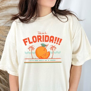 Florida Comfort Colors Tee Shirt, Colorful Aesthetic Graphic Tee, Unisex Comfort Color T-Shirt image 1