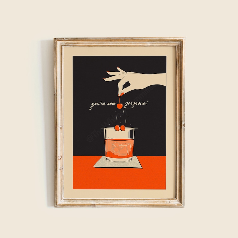 You're so Gorgeous Art Print, Old Fashioned Poster, Room Decor, Home ...