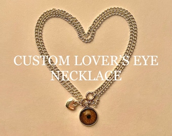 custom lover’s eye necklace