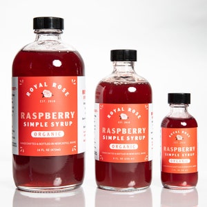 Raspberry Organic Simple Syrup