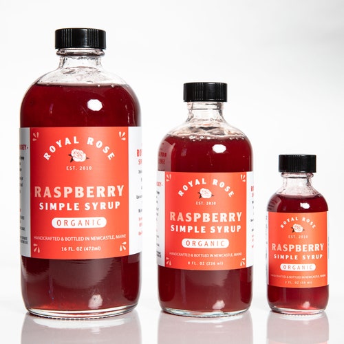 Raspberry Organic Simple Syrup Etsy