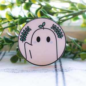 lukispooki Logo Sticker | cute stickers | perfect gift | handmade | leafy stickers | ghost stickers | minimalist stickers | simple stickers