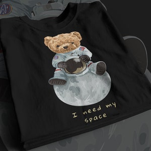 Ik heb mijn Space Astronaut Teddy Bear PNG Design Digitaal Bestand Nodig