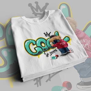 Junge und coole Teddybären PNG Design Digitale Datei