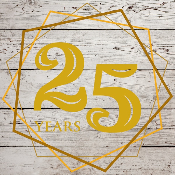 25th Anniversary Svg, 25th anniversary clipart, 25th anniversary cricut file, 25th Anniversary png, 25 Anniversary Pdf, 25 Anniversary Jpg