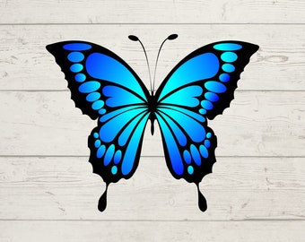 Butterfly SVG, Blue Butterfly SVG, Butterfly Digital Download, Butterfuly Cricut Cut File