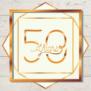 50 aniversario Svg, Png, Jpg, Pdf, Clipart del 50 aniversario, Cricut del 50 aniversario, 50 aniversario