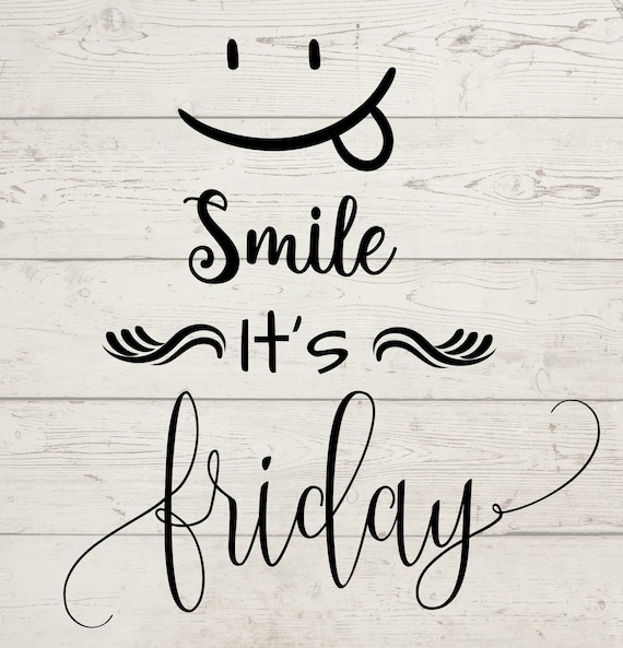 Smile Its Friday Quotes Premium Vector | Smile Its Friday Weekend