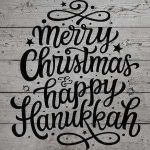 Joyeux Noël et Joyeux Hanoucca Svg, Joyeux Noël et Joyeux Hanoucca Png, Joyeux Noël Joyeux Hanoucca Jpg, Joyeux Noël Joyeux Hanoucca