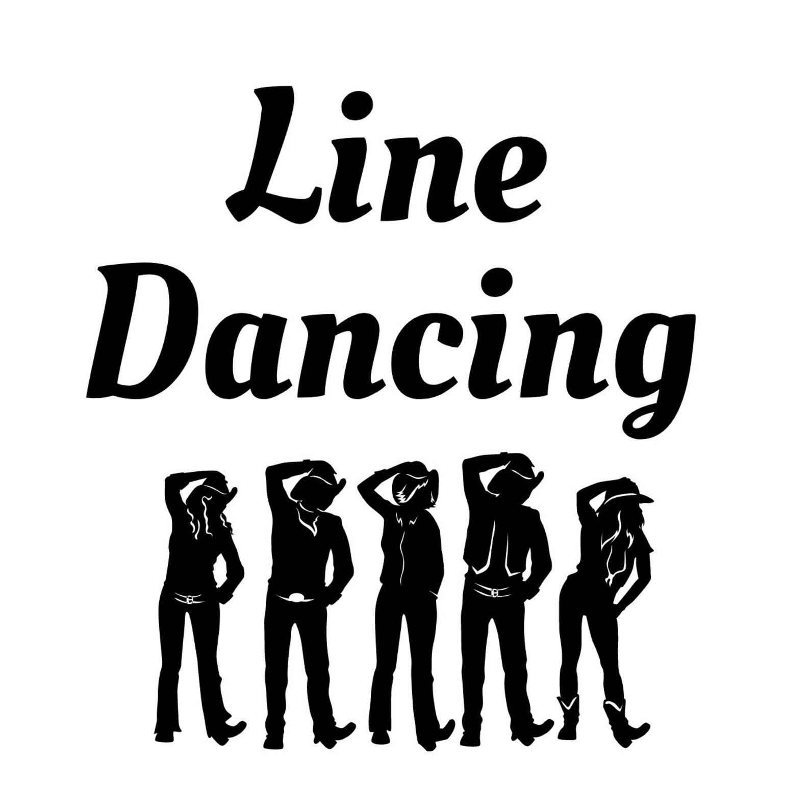 Line Dancing Svg, Dancing Png, Line Dancing Pdf, Line Dancers Jpg, Line