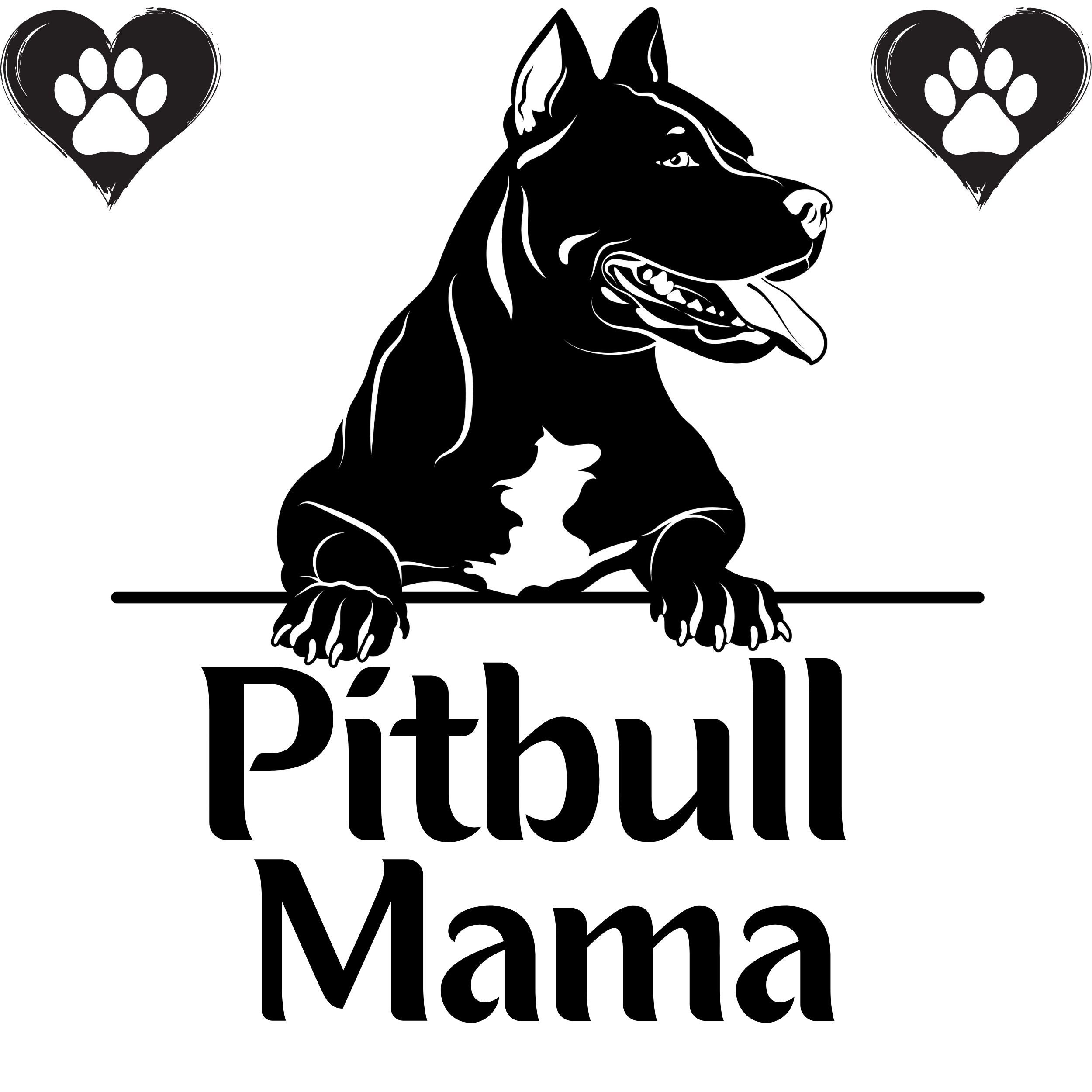 Pitbull Mama Svg, Pitbull Mama Png, Pitbull Mama Bundle, Pitbull Mama ...