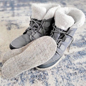 Luxurious Alpaca Fiber Shoe Insoles - Natural Fiber Inserts for Warmth and Comfort - Warm, Cozy, and Hypoallergenic