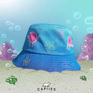 Jellyfish Jam | Bucket Hat | Festival Hat | Clothing | Summer | Blue | Hat Accessories