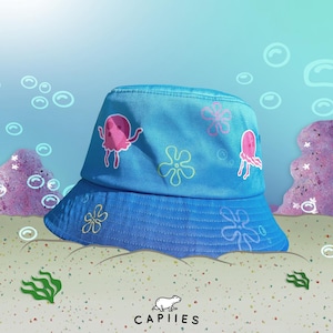 Jellyfish Jam Bucket Hat | Ocean Vibes | Festival Clothing | Beach | Summer | Spongebob | Hat | Rave | Accessories