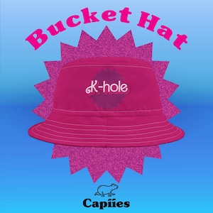 K-Hole |  Bucket Hat | Rave | Festival Outfit | Pink | Rave accessory | EDM | Barbie