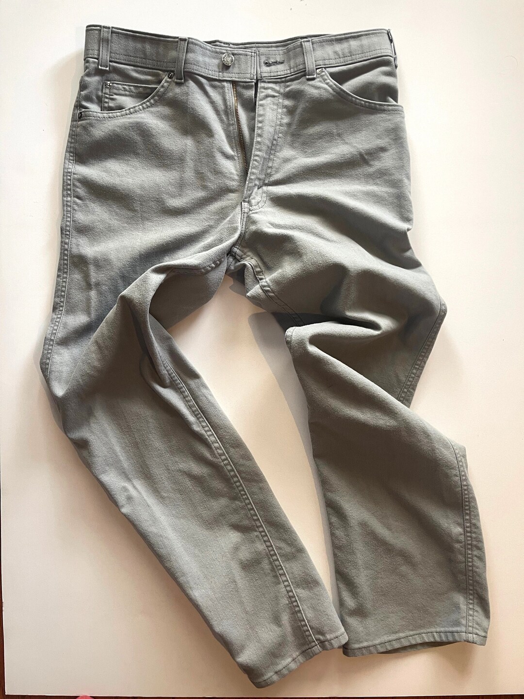 Vintage LEVIS With a 1980s Skosh More Room Mens Gray Jeans - Etsy