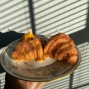 Croissant Candle , Croissant Home Decor, Food Candle , Pastry Candle, , Decorative Candle, French Croissant