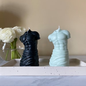 Man Sculpture Candle / Body Candle / Male Torso Candle / Candle Gift / Torso Candle / Men&#39;s Body Candle /Candle Gift/  Birthday Gift