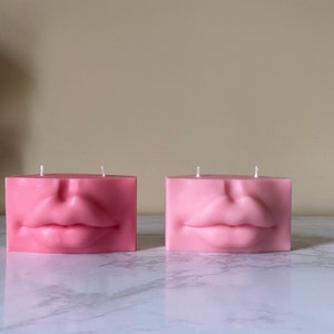 Lips Candle/ Pout Candle / Kiss Candle /Decorative Candle/ Lips Soy Wax Candle / Body Candle /Candle Gift/  Birthday Gift