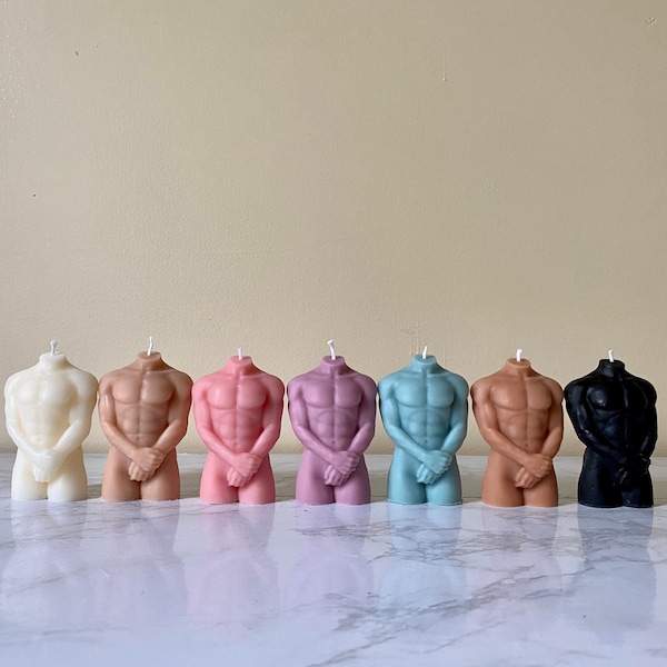 Man Body Candle/ Man Candle / Man Torso Candle / Male Body Candle /Candle Gift/ Mothers Day Gift