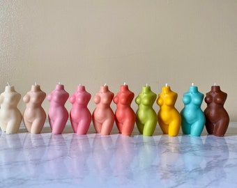 Curvy Body Candle | Sculptural Body Candle | Feminine Home Decor | Hand Poured Soy Beeswax Candle