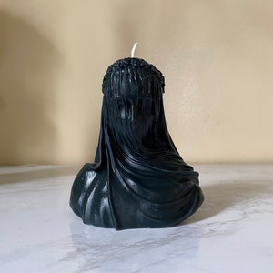 Veiled Woman Candle / Veiled Lady Candle / Bust Candle / Sculpture Candle/ Veiled Lady Statue Candle/ Veiled Bride Candle /Candle Gift