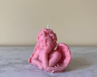 Angel Candle / Cherub Candle /  Baby Angel Candle / Baby Shower Gift / Home Decor Candle / Angel /Candle Gift/ Mothers Day Gift