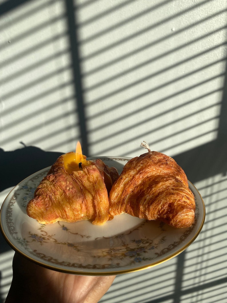 HandPouredByEvadne Croissant Candle - Thumbnail 4