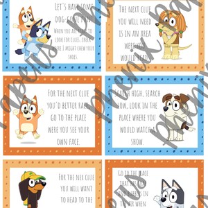 Bluey Themed Scavenger Hunt for Kids - Etsy
