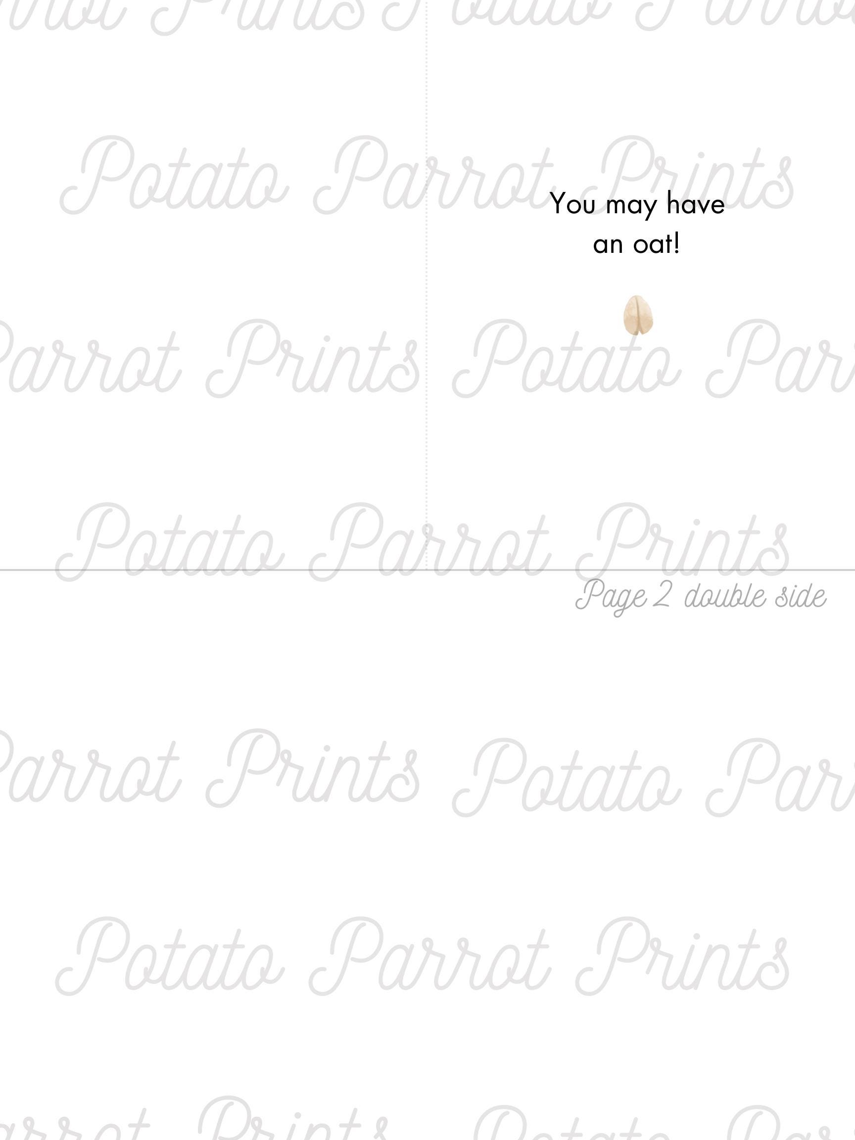 Brother May I Have Some Oats, Card for Sibling, Meme Birthday Card, Fun