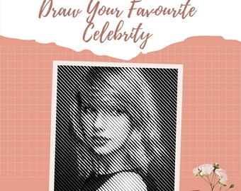 Art therapy, Anxiety Relief, Coloring Pages, Celebrity Drawing, Grayscale, Relaxing Activity, Printable