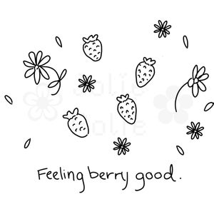 Feeling Berry Good SVG | Feeling Berry Good PNG | Strawberry Shirt SVG | Strawberry svg | Fruit Print Svg | Berry Good svg | Vegan Shirt svg