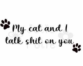 Mamá gata SVG / Regalo divertido para amantes de los gatos (descarga digital)