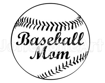 Baseball Mama SVG | T-Shirt-Design, Druckbare PNG (Digitaler Download)