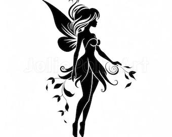 Tinkerbell Fairy SVG | Fantasy Silhouette (Digital Download)