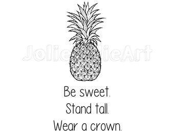 Sei eine Ananas SVG - Mama Shirt Design Schnittdatei (Digitaler Download)