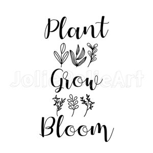 Gartenarbeit SVG | Pflanze Wachsen Blüte SVG | Wildblume svg | Sommer svg | Blume svg | Bauernhaus svg