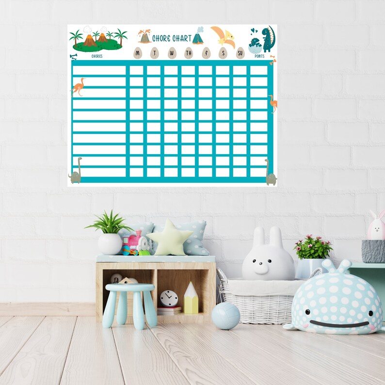 Child Chore Chart | Printable Chore Chart | Mermaid Chore Chart ...
