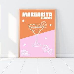 Margarita Cocktail Print, Wall Art Margarita Print, Cocktail Drink Print, Margarita Poster, Cocktails Wall Art