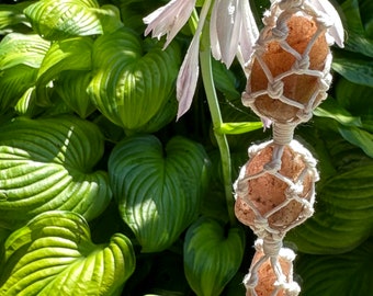 Pink Aventurine Macrame Charm