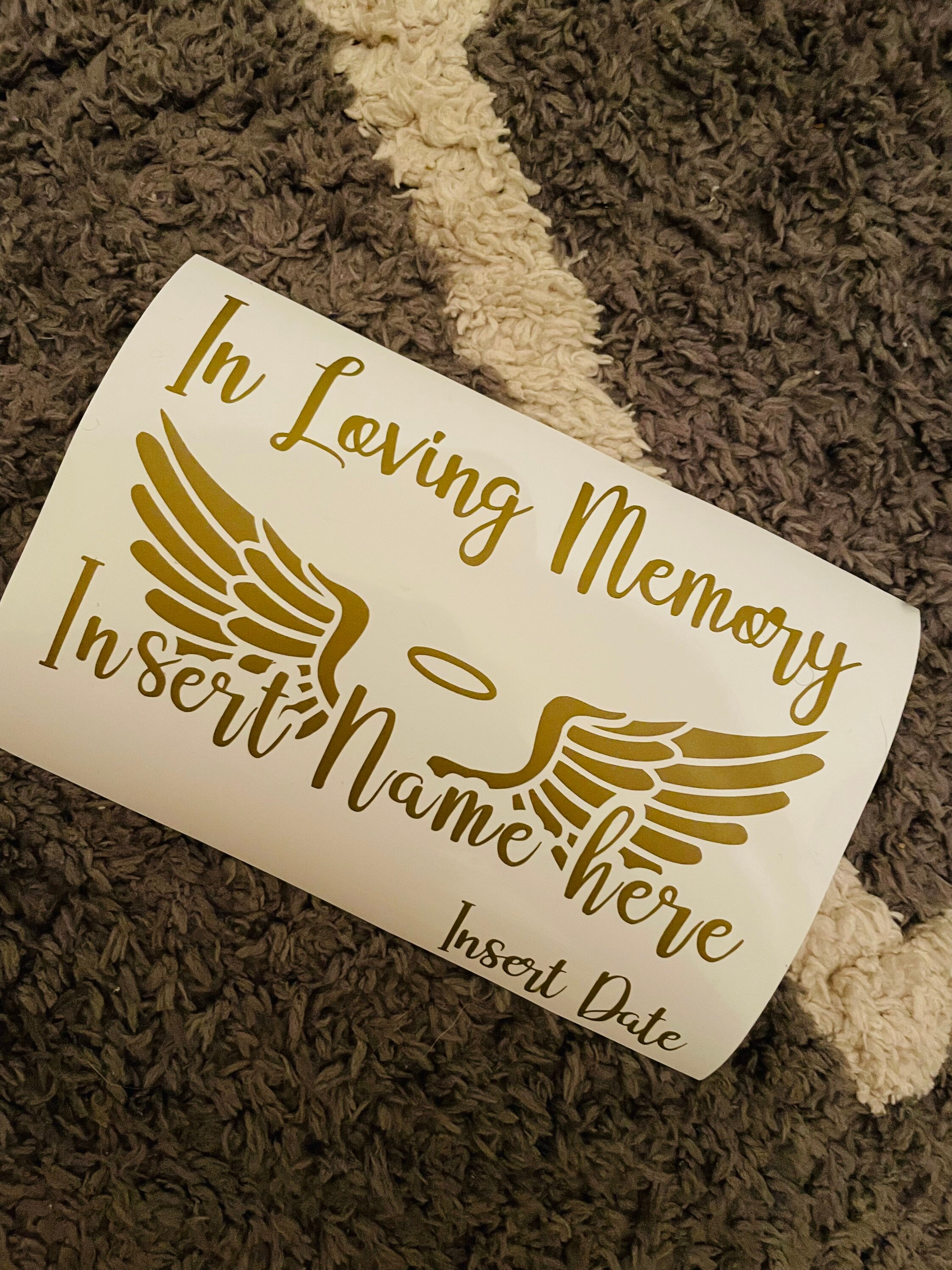 In Loving Memory Car Sticker Etsy Australia