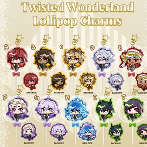 Twisted Wonderland Lollipop Charms
