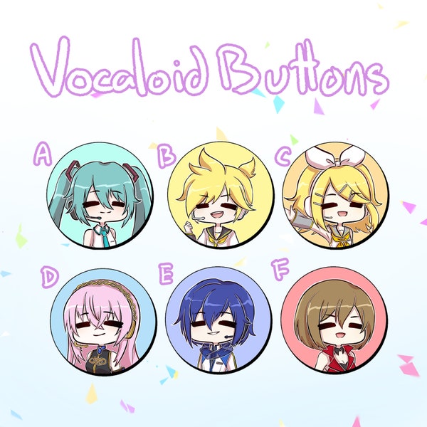 Vocaloid Buttons